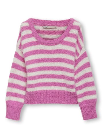 Newpiumo langærmet pullover - SUPER PINK