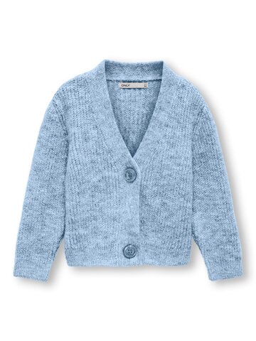 Oriana langærmet glitter cardigan - BLUE