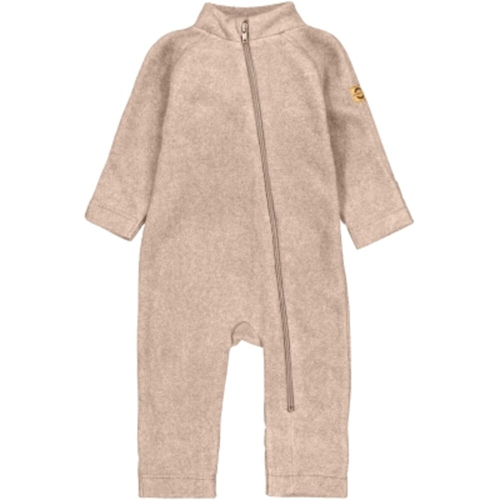 Bomuld Fleece Baby dragt - WARM TAUPE - 80
