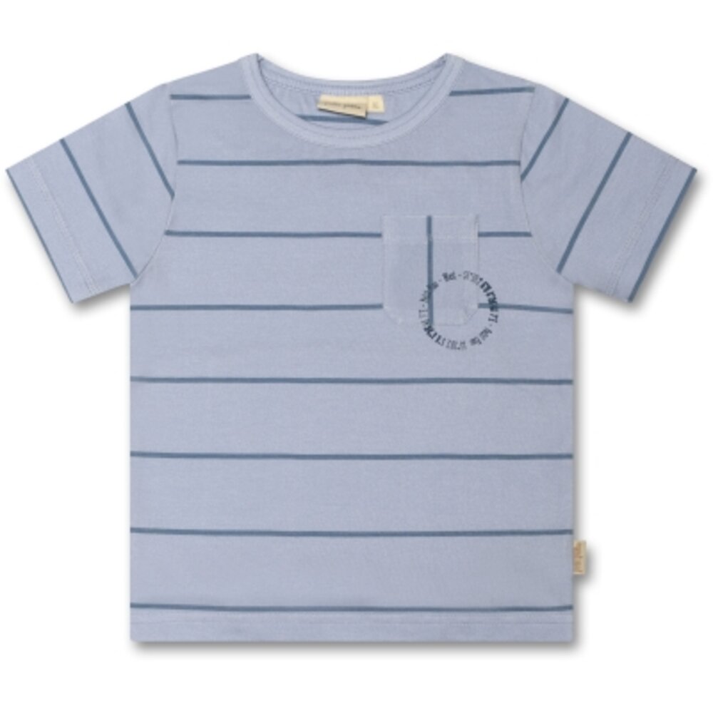 T-shirt kortærmet Pocket - BLUE - 98