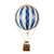 Luftballon, Blå/Hvid, Ø8,5 cm