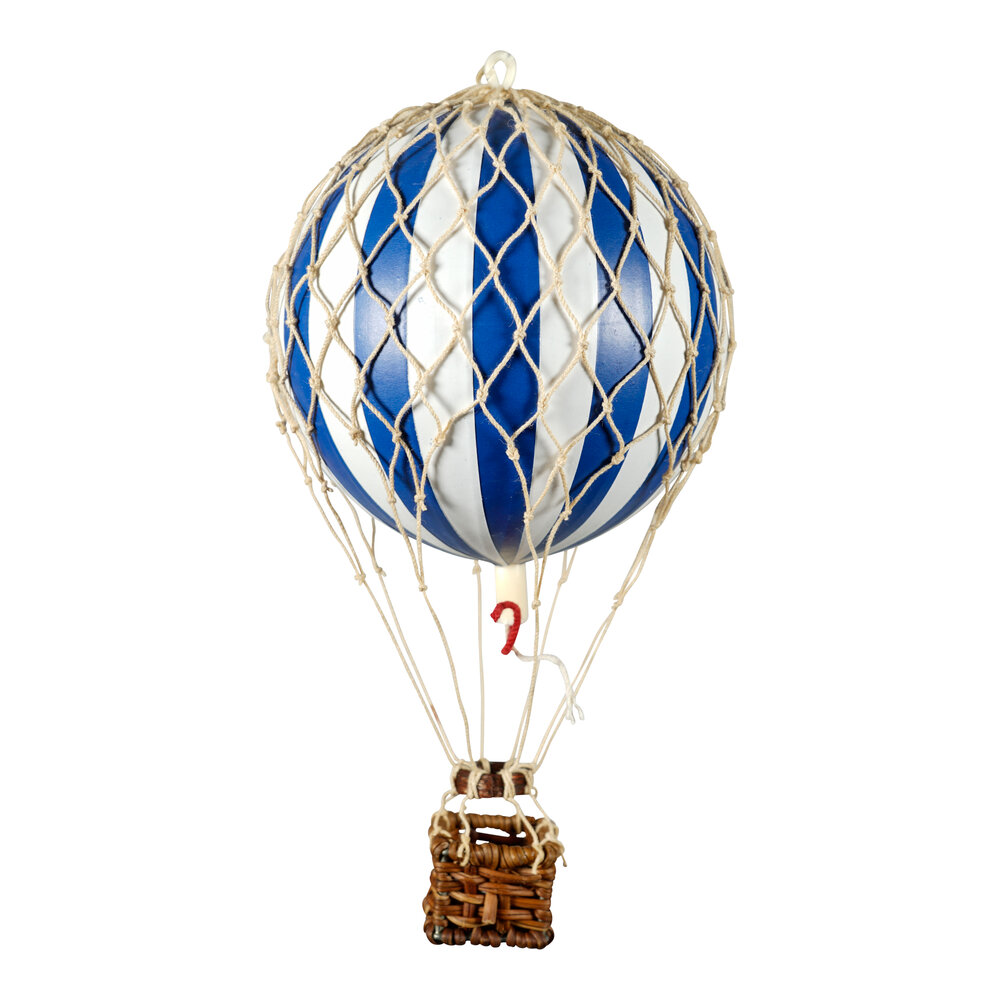 Authentic Models Luftballon, Blå/Hvid, Ø8,5 cm