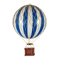 Luftballon Ø18 cm - Blå/Hvid