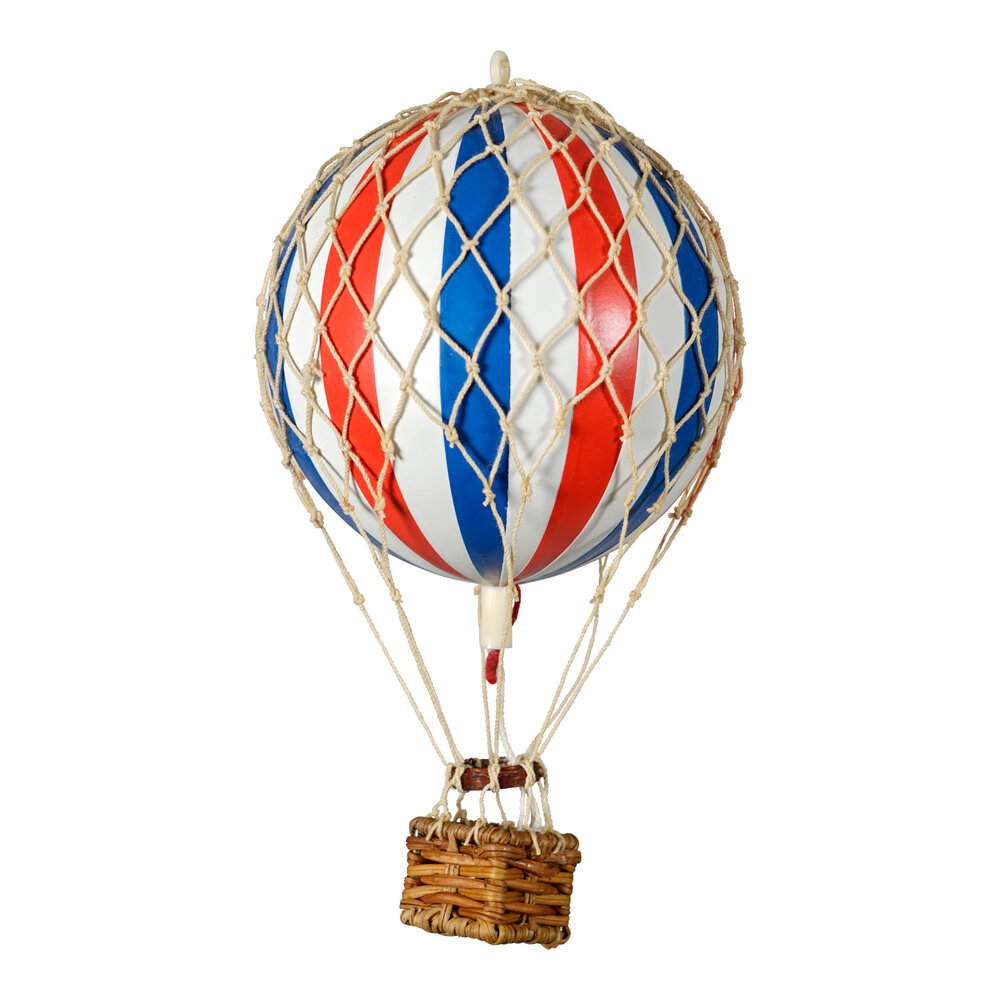 Authentic Models Luftballon, Rød/hvid/blå Ø8,5 cm