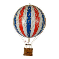 Luftballon, Rød/hvid/blå Ø18 cm