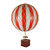 Luftballon Ø18 cm - Hvid/Rød
