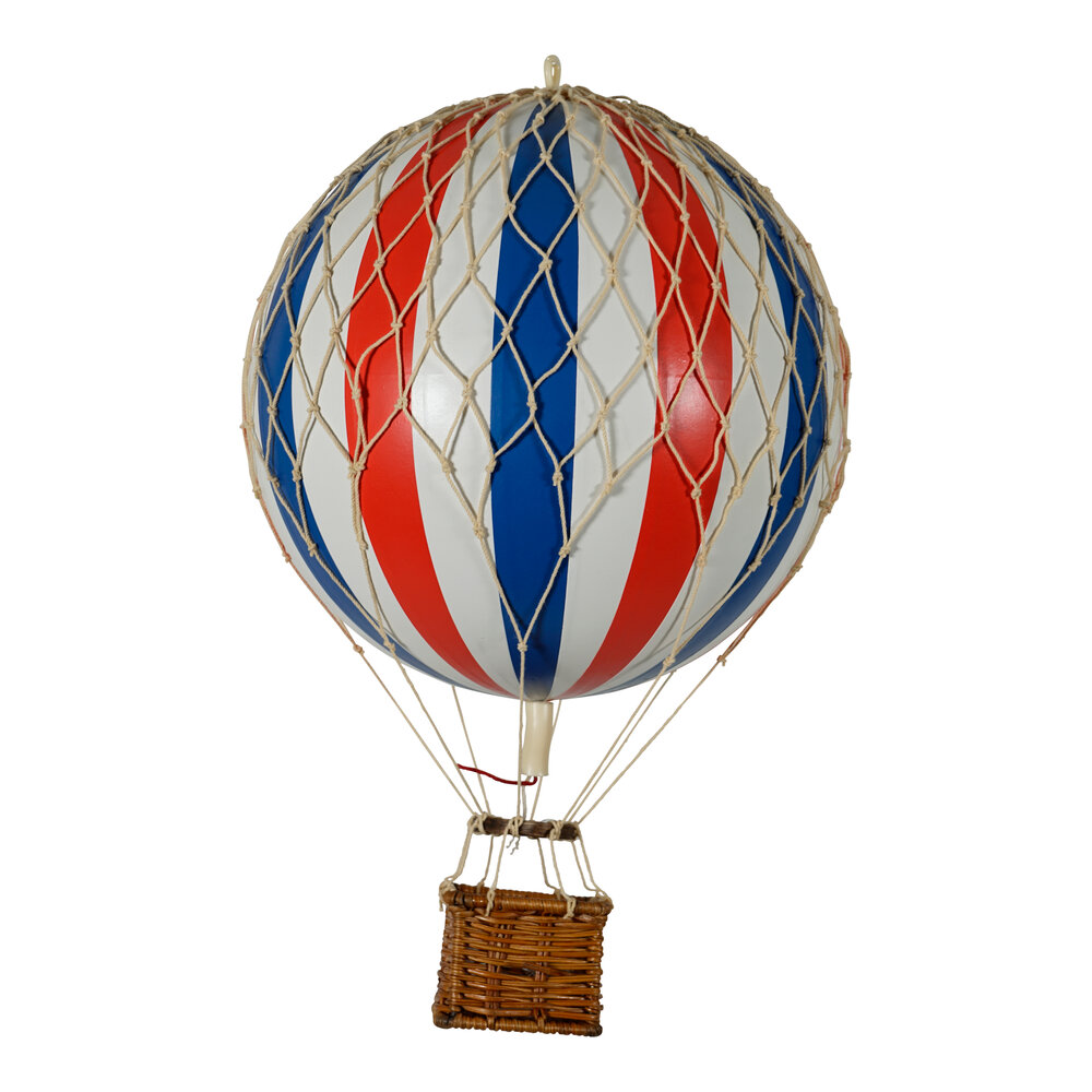 Authentic Models Luftballon, Rød/hvid/blå Ø18 cm