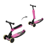 Skootie 2-i-1 løbehjul - Neon Pink