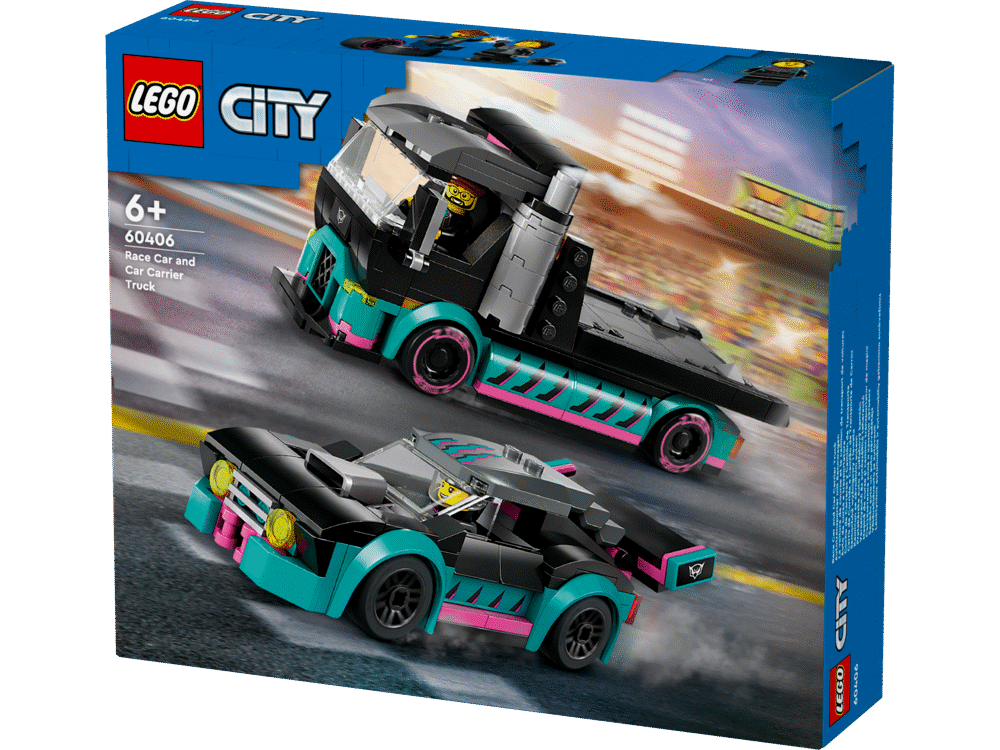 Racerbil og biltransporter 60406 LEGO City