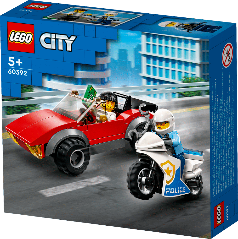 Politimotorcykel på biljagt 60392 LEGOÂ® City