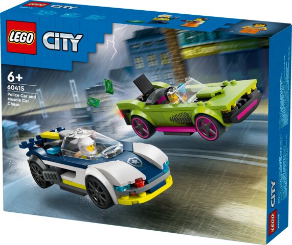 Biljagt med politi og muskelbil 60415 LEGO® City