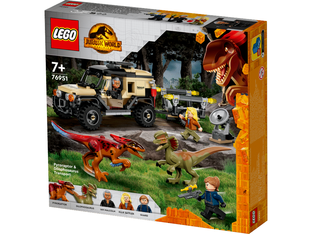 Pyroraptor og dilophosaurustransport 76951 LEGO Jurassic World