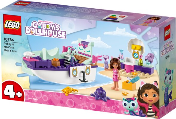 Gabby og Havkats skib og spa 10786 LEGO® Gabby´s Dollhouse