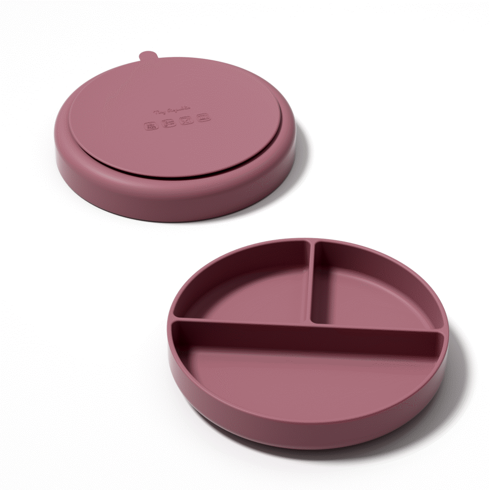 Silicone plate with suction rose