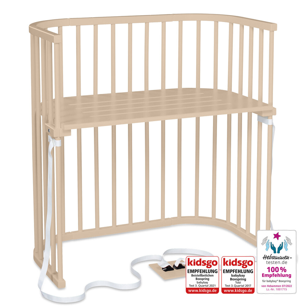 Babybay Boxspring bedside crib - beige