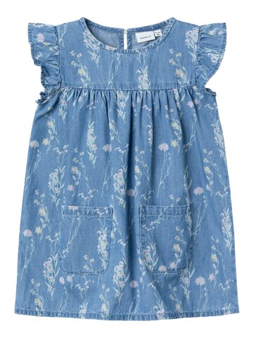 Gry kortærmet kjole - medium blue denim