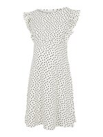 Evelin S/L jersey abk kjole - SNOW WHITE