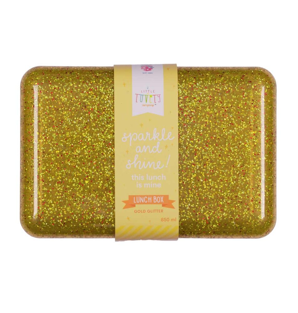 Lunch box  glitter gold
