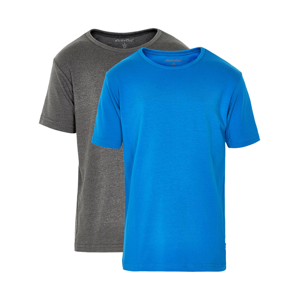 2 Pak Basic T-Shirts - 751 Directoire Blue - 80