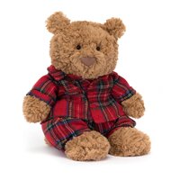 Bartholomew Bjørn med pyjamas, 26 cm