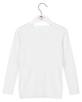 Langærmet T-Shirt - Hvid