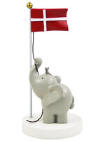 Bordpynt, flag med elefant og mus 13 cm