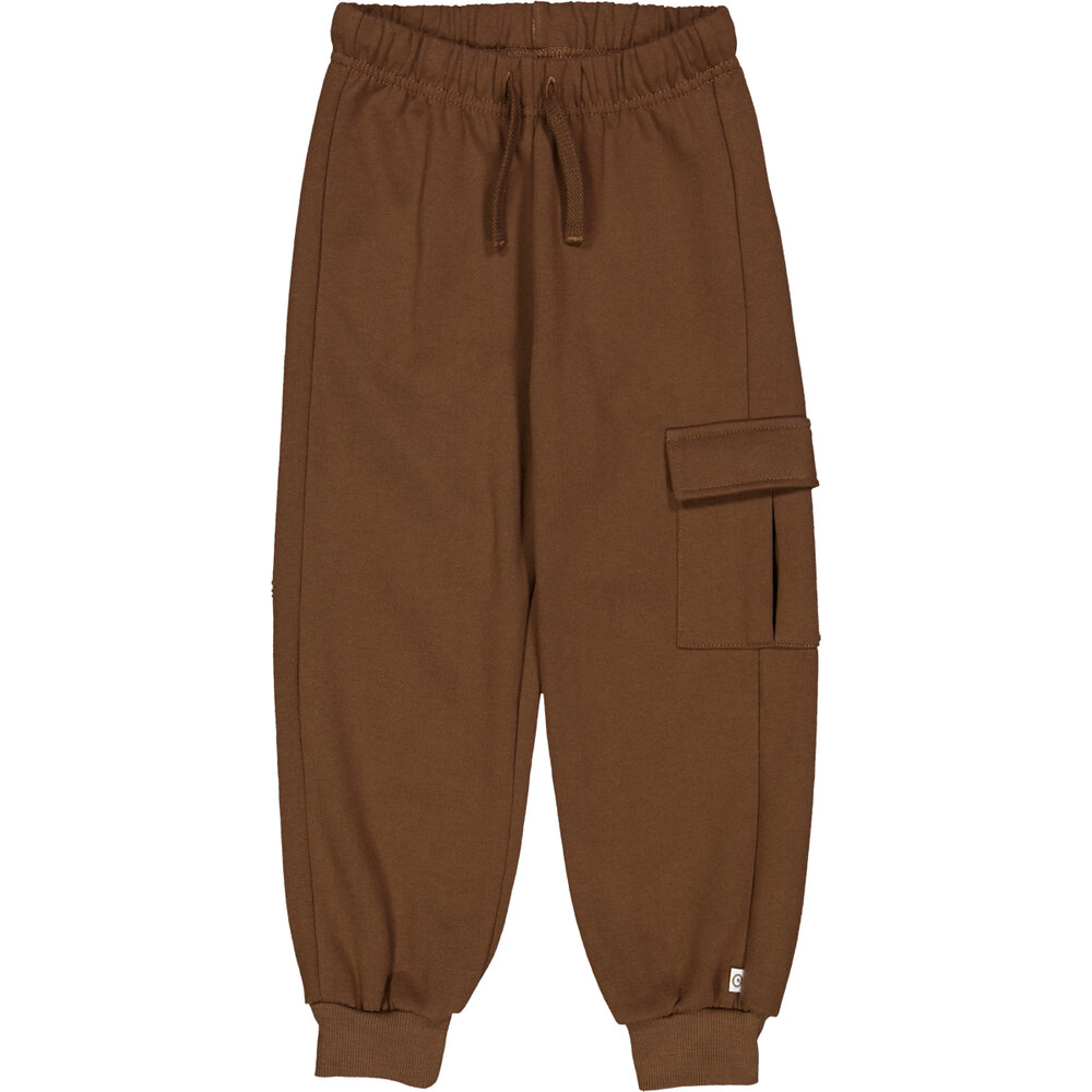 Sweat cargo bukser med lommer - Bark - 104