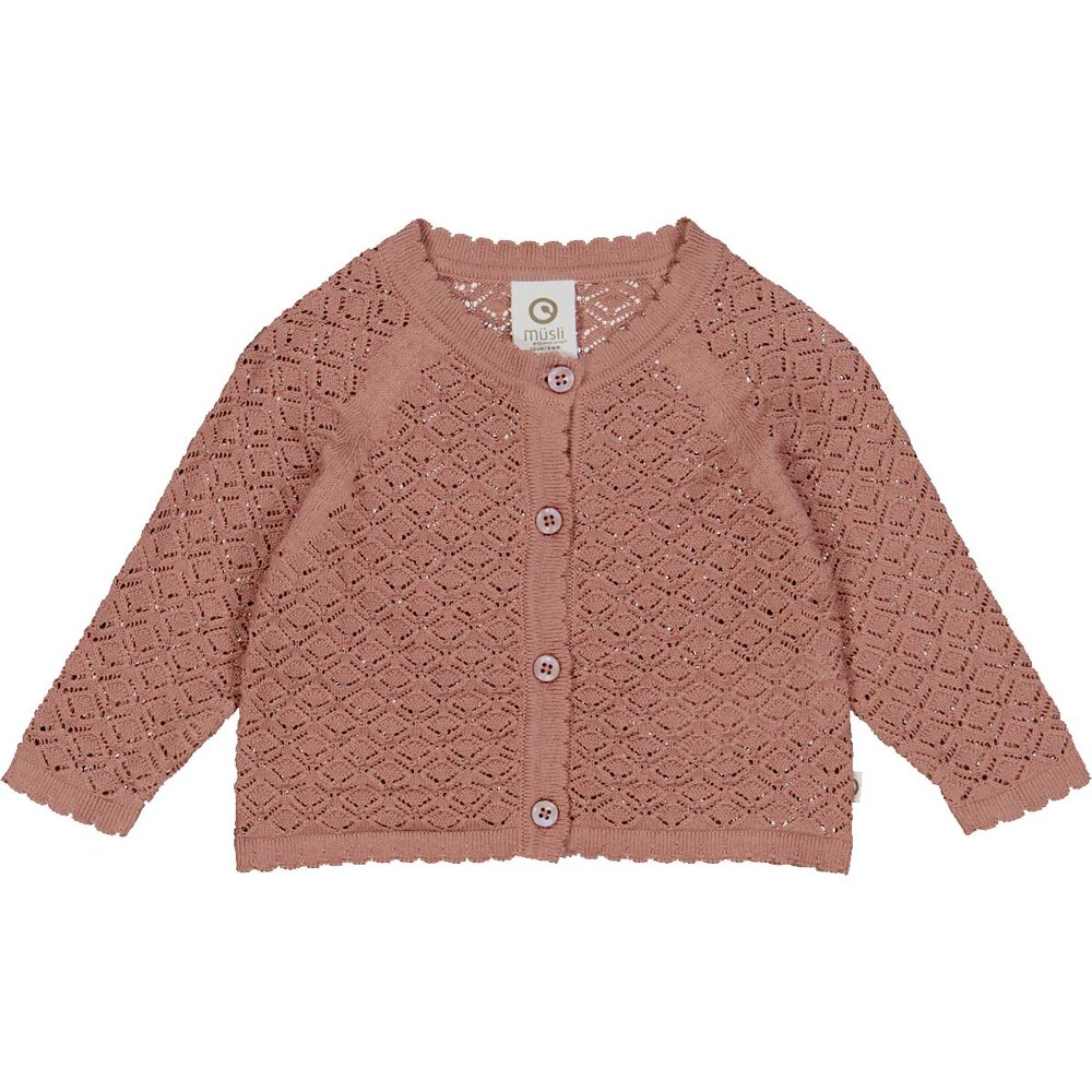 Knit strikket cardigan med mønster - Daydream - 80