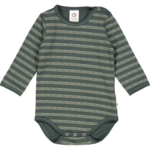 Stripe sweat body med striber - Balance green/ Poetry green