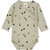 Mini me body med kryds-lukning - Soft green/ Mustard/ Bark