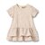Johanna jersey kortærmet kjole baby - Cream Flower Meadow