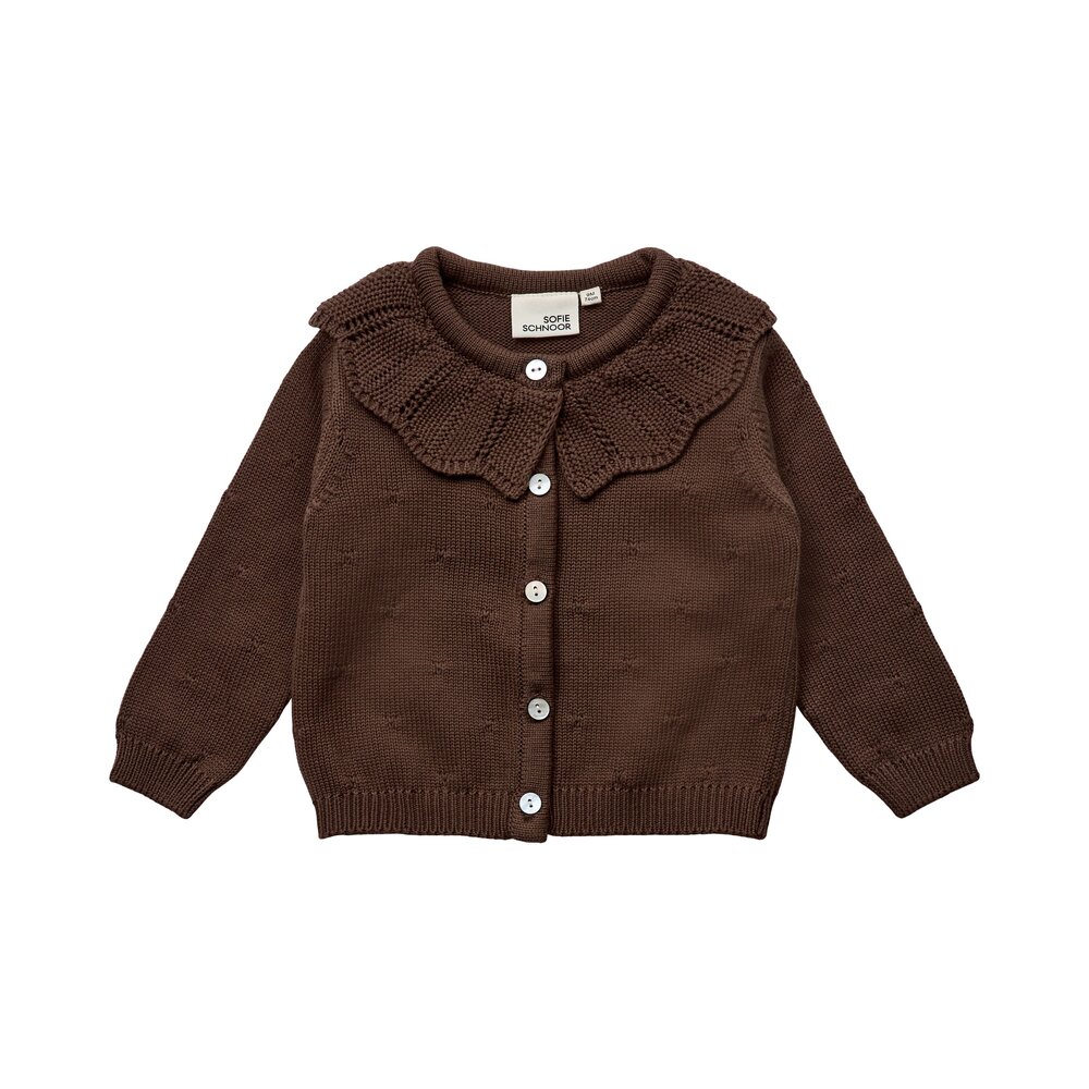 Sofie Schnoor Kids Cardigan - Chocolate brown 80