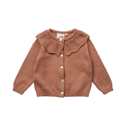 Cardigan - Rosy brown