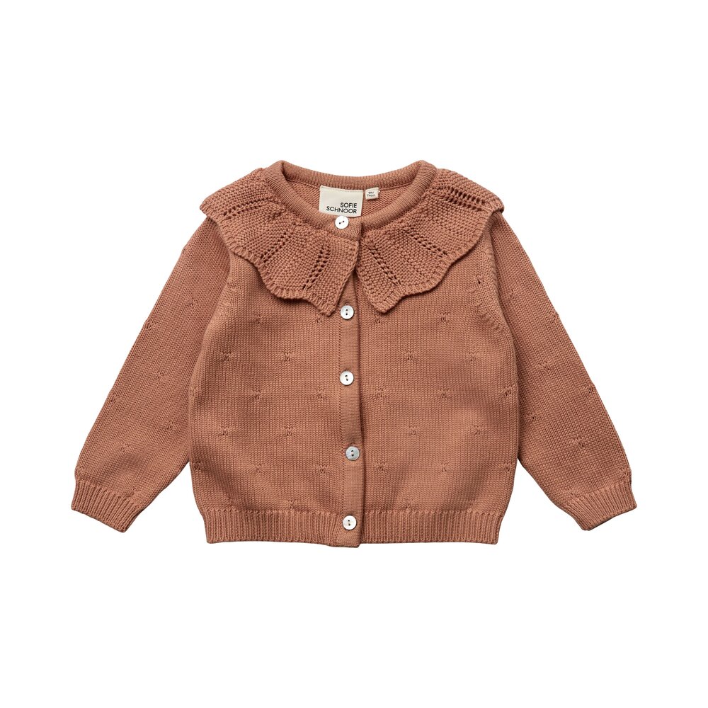 Sofie Schnoor Kids Cardigan - Rosy brown 74