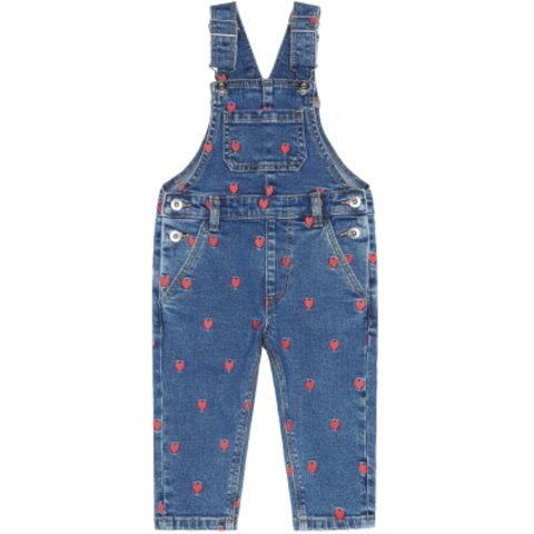 Lovia Denim overalls -MEDIUM BLUE DENIM WASH