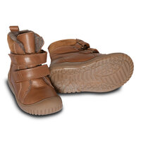 Sporty velcro støvle TEX - Dark Camel