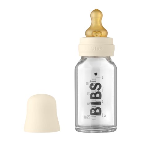 Baby Bottle Glass 110ml. - ivory