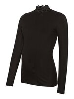 Trinity højhalset top - Black