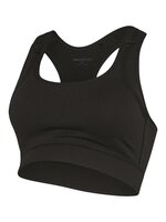 Arlo rib seamless active bra - BLACK