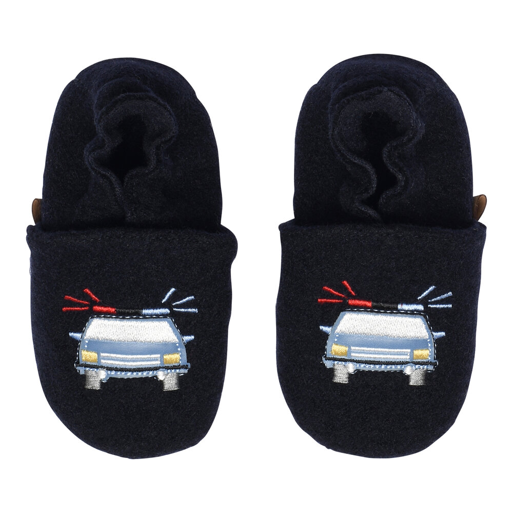 Policecar wool slippers - Marine - 16/19