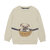 Sweatshirt langærmet - Beige Melange