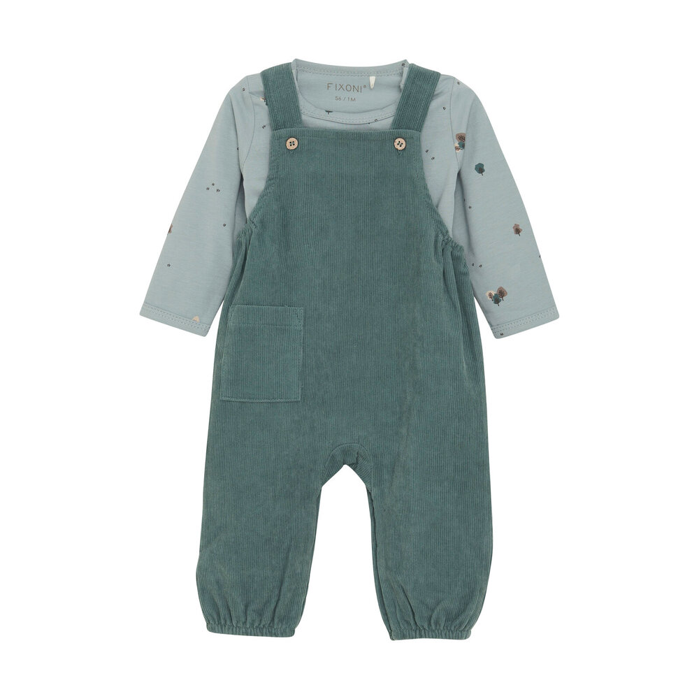 Sæt m. Body & Cord Sparkedragt - Silver Pine - 50