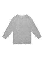 Ola ls glitter top - light grey melange