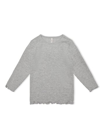 Ola ls glitter top - light grey melange