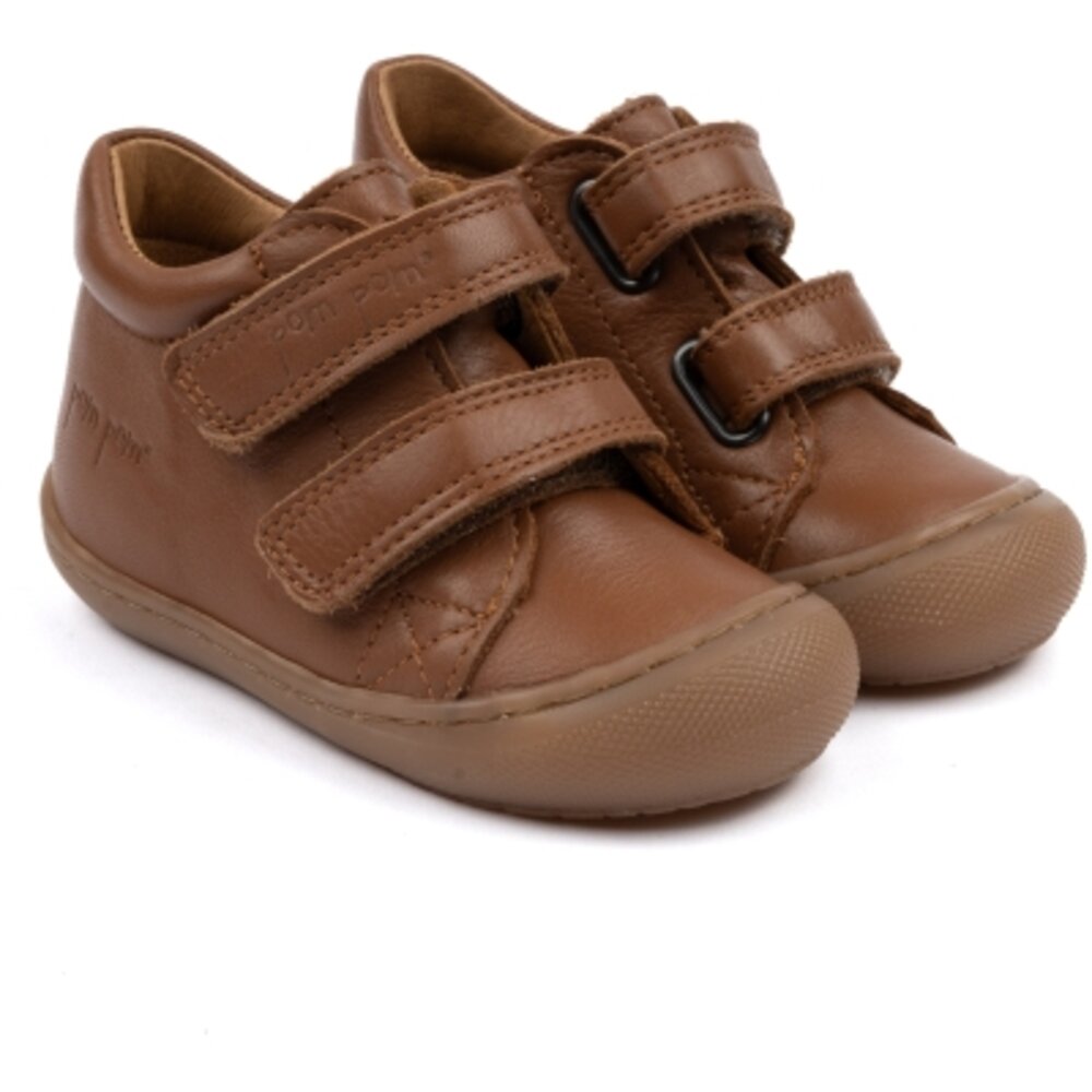 Sport velcro sko - DARK CAMEL - 22