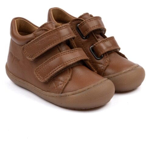 Sport velcro sko - DARK CAMEL