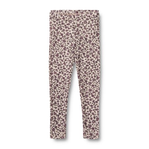 Uld leggings Agi - Autumn Flowers