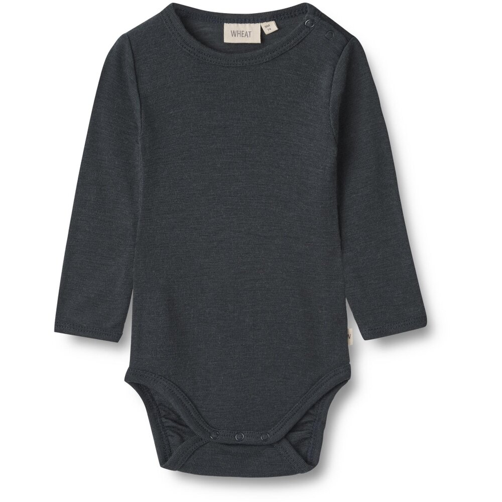 Wheat Uld body langÃ¦rmet Lucca - Navy 56