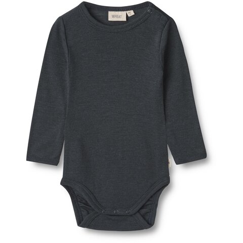 Uld body langærmet Lucca - Navy