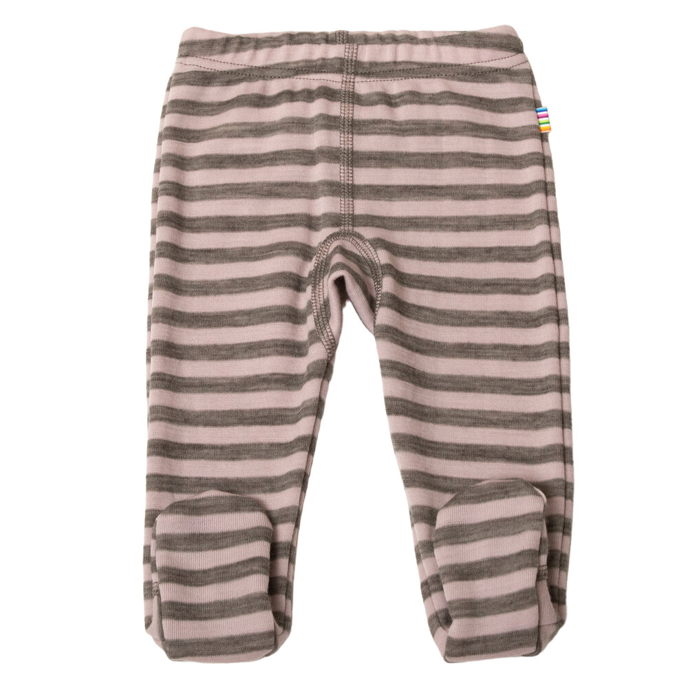 Leggings med fod - Pink Stripe - 50